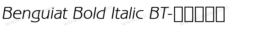Benguiat Bold Italic BT字体转换